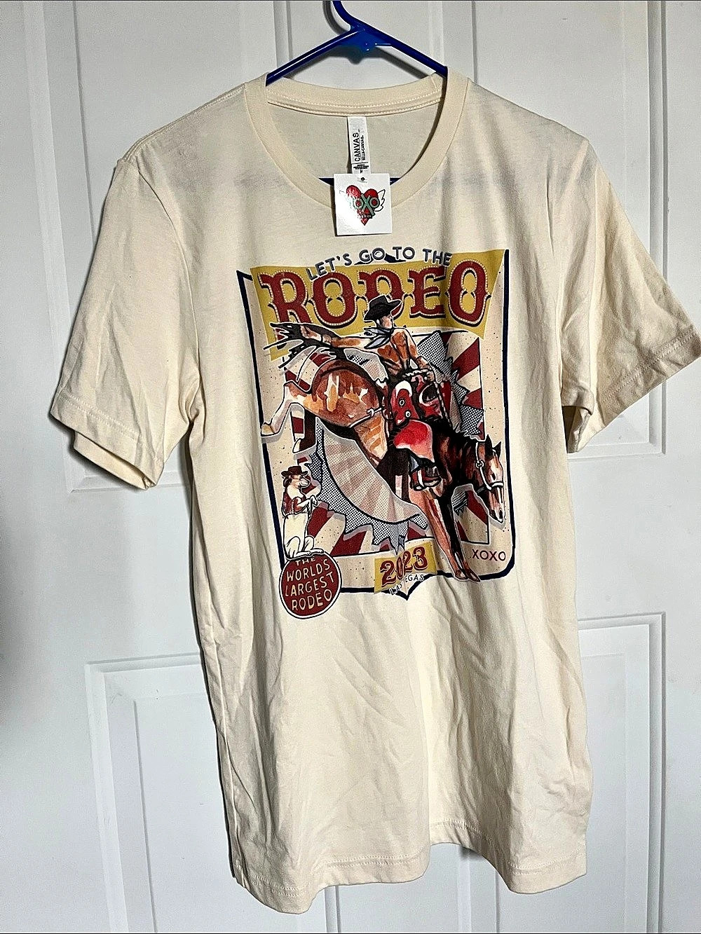 XoArt 2023 Let's Go to the Rodeo graphic tee Graphic Tee in Cream Size Medium